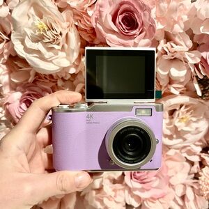 Purple 4K Digital Camera w/ Memory Card